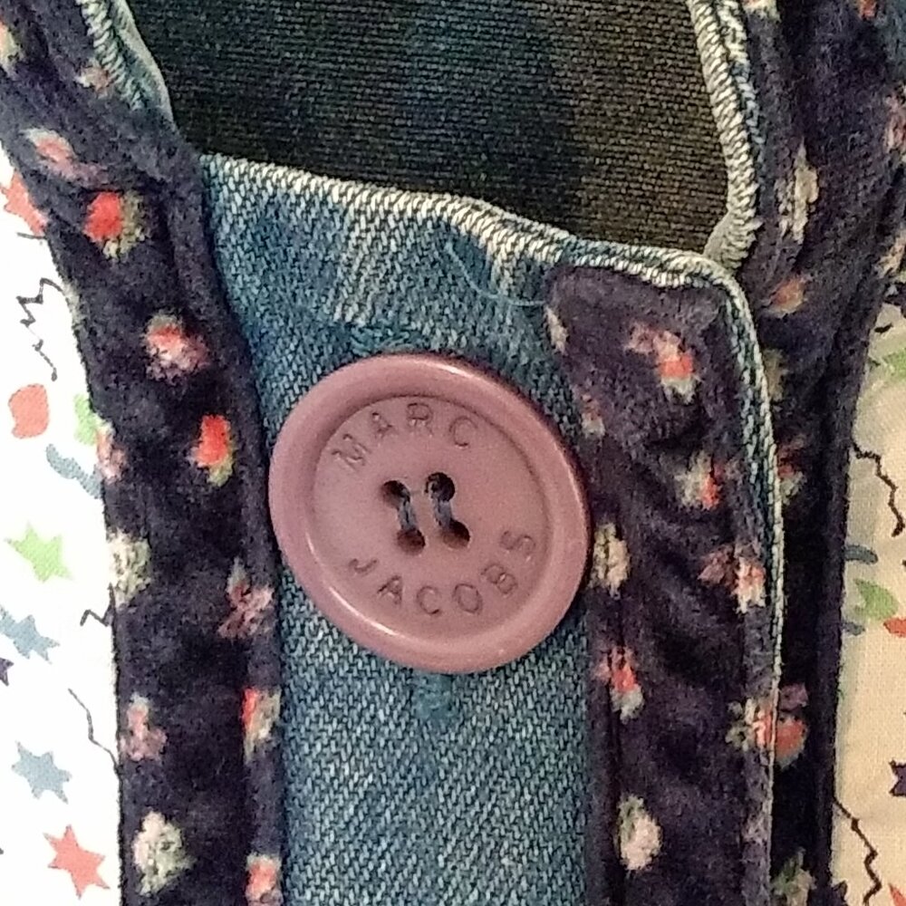 Y2k Marc Jacobs Boho Patchwork Jacket Blazer Size… - image 5